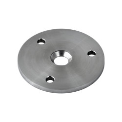 Kotviaca platňa ø 100 mm na drevený stĺp, brúsená AISI 304 Kotviaca platňa ø 100 mm na drevený stĺp, brúsená AISI 304